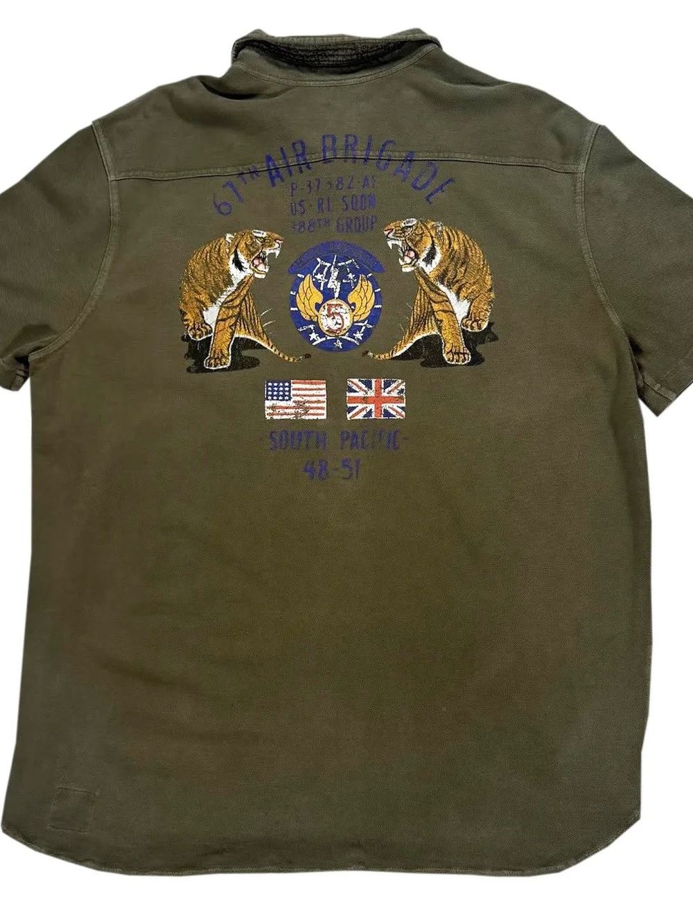 Polo Ralph Lauren 67th Air Brigade Olive Rugby (Size XL)